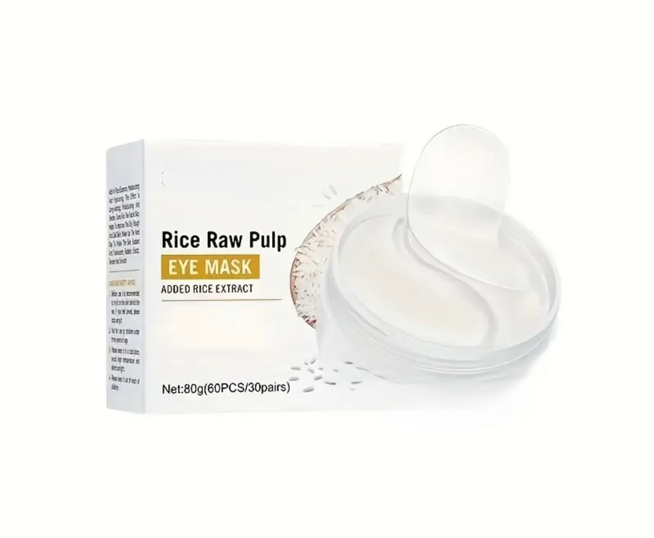 Rice pulp eye mask