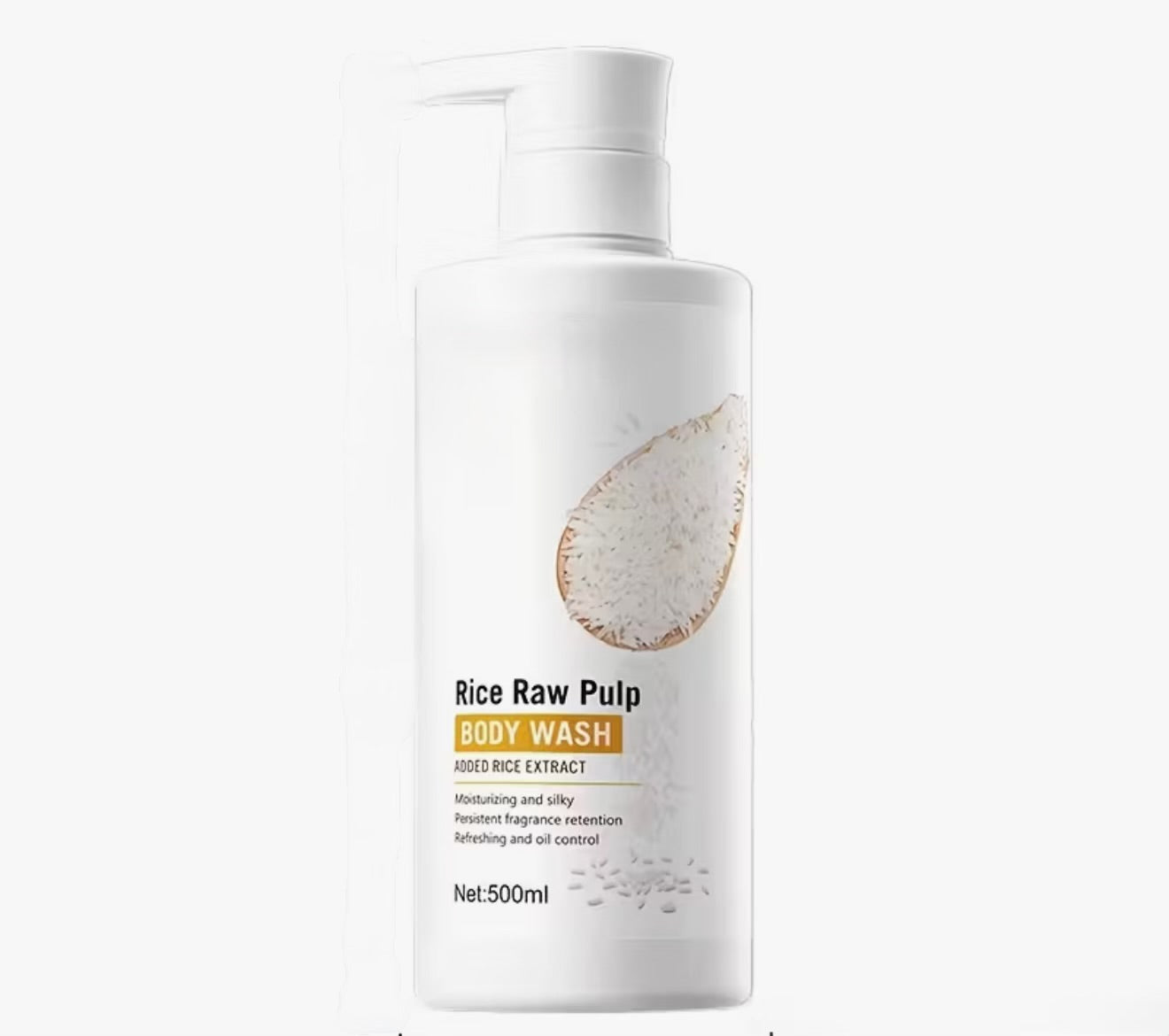Rice pulp body wash