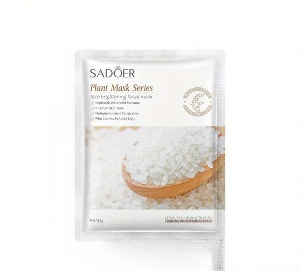 Rice pulp facial mask